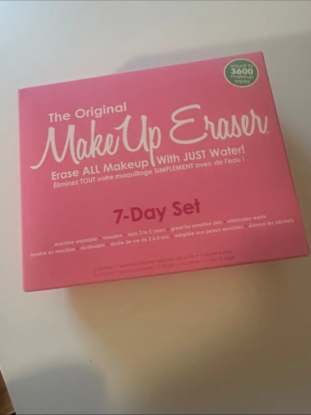 MakeUp Eraser 7-Day Set - Pink Makeup Remover Cloths